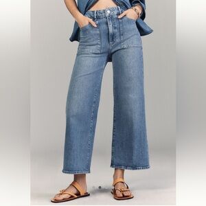 PAIGE Anessa Ankle Wide Leg Jeans (Marlena wash)